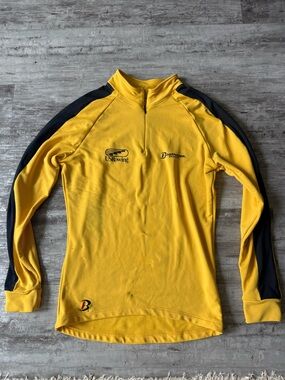 Boathouse USRowing Yellow & Black Men's Quarter-Zip Jersey